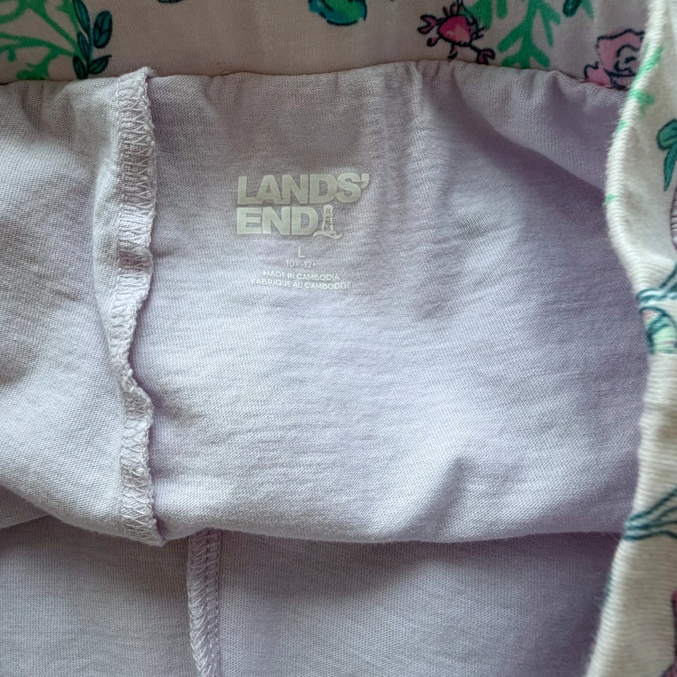 Pantalones Cortos Lands’ End Niñas Sirena Skort Volantes Dobladillo Incorporado Bolsillos Talla 10/12 Foto 4 de 4