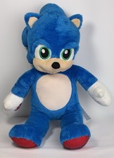 Sonic the Hedgehog BAB Build A Bear Workshop 18" Blue Stuffed Plush Sega 2019