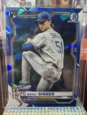 2021 Bowman Chrome Sapphire Edition - Brady Singer #43 (RC)