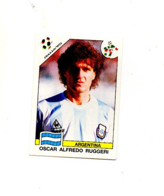 Panini Sonrics World Cup Story 1990 Fußball Sticker Nr213 Oscar Alfredo Ruggeri