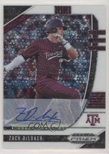 2020 Panini Prizm Draft Picks White Donut Circle 4/50 Zach DeLoach Auto 0m4q