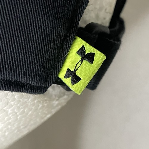 Under Armour Baseball Free Fit Hat/Cap Adjustable Youth Black & Lime Green - Picture 3 of 9