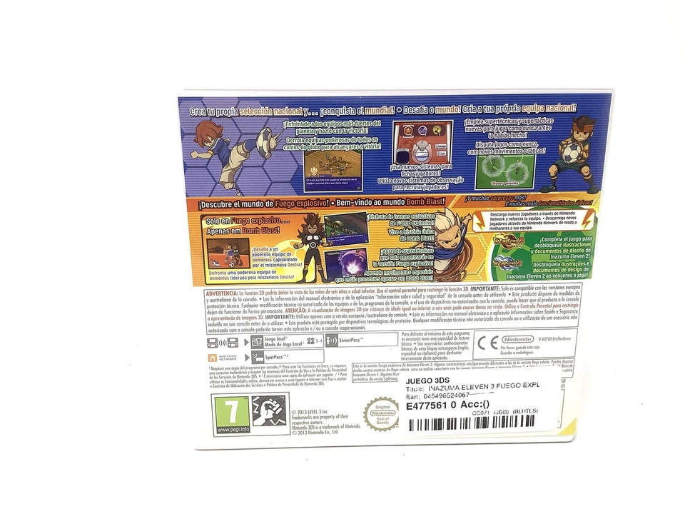 JUEGO 3DS INAZUMA ELEVEN 3 FUEGO EXPLOSIVO 3DS 20146932, foto 2 de 4