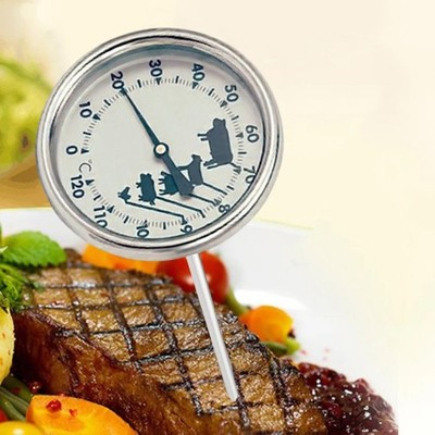 Grill Thermometer Bimetall präzise Temperatur klar groß