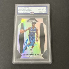 2017-2018 Panini Prizm #73 Jonathan Isaac RC signed card PSA Auto 10