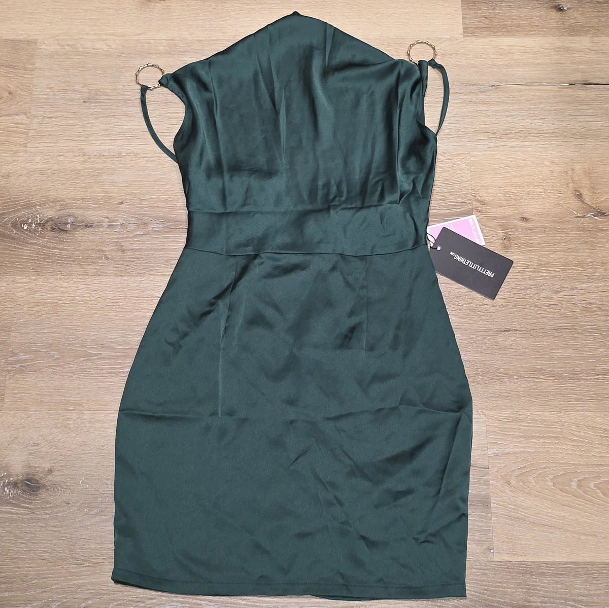 slim fit dress slacks Luxe Satin Cowl Tie-Back Mini Dress main image 0