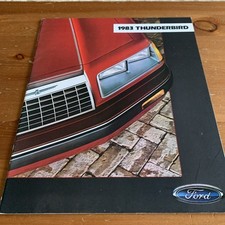 Ford Thunderbird Heritage Turbo Coupe T-Bird GT 20 Page USA 1982 1983 brochure