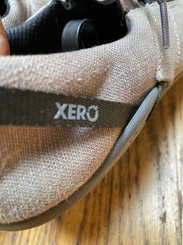 Xero Mens 10 Hanna Hemp Minimalist Bearfoot Sneaker Grey Canvas - Picture 7 of 13