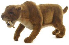 Saber Tooth Tiger Plush Toy by Hansa 18" Long