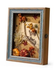 Memory Shadow Box 11x14 Display Case for Travel Sporting 11x14" Blue Gold