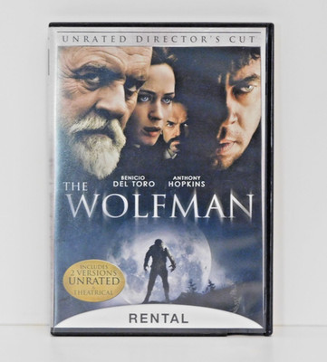 Wolfman - Unrated, Benicio Del Toro (DVD, Very Good, 2009, Rental)