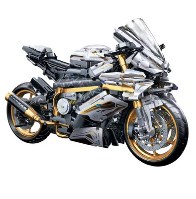 BMW S1000RR Technik Motorcycle in Building Block Kit 2045 Parts MOC Bricks