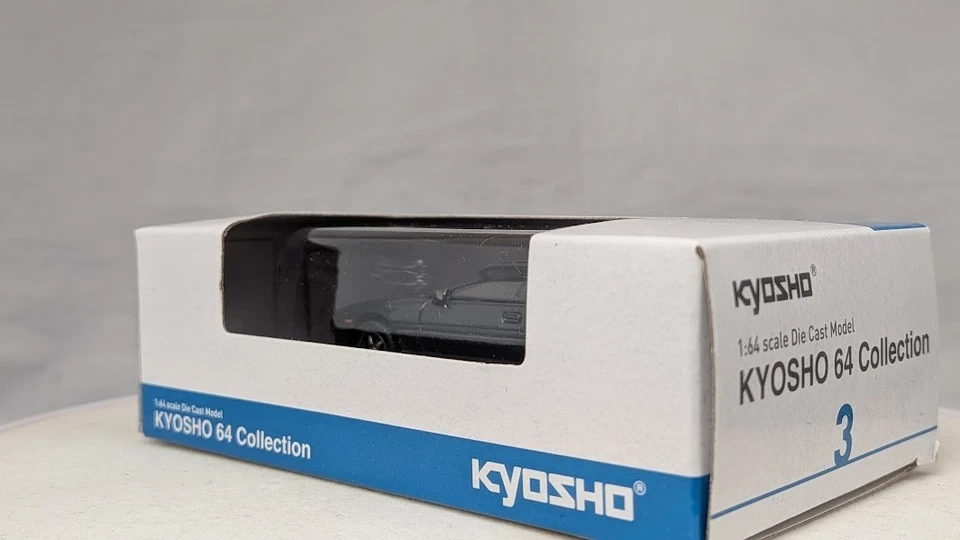 Черная литая модель автомобиля Toyota Supra A70 1:64 Kyosho ограниченная коллекция Япония - Изображение 3 из 4