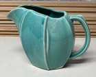 Vintage 1940's McCoy #137 Glossy Green Tulip Water Pitcher 6 3/4" Tall
