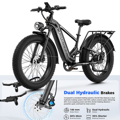 #ad Aipas M2 Max 1800W 36MPH eBike 110Nm Torque 48V 85 Mi Oil Brakes Full Suspension $1148.00