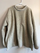 Vintage 90s Oversized Bench line Cream Sweater Size XL