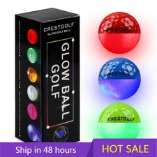 Glow in the Dark Golf Ball, Super Bright Light Up LED Balls , 3 Pack