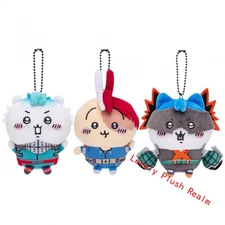 Chiikawa × My Hero Academia Usagi Hachiware Plush Doll Keychain Pendant Gifts