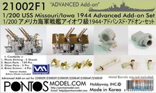PONF21002 1:200 Pontos Model Advanced Add-On Set - USS Missouri USS Iowa 1944