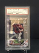 2019 Bowman Chrome Draft Sapphire Edition - Gunnar Henderson #BDC-22 (RC)