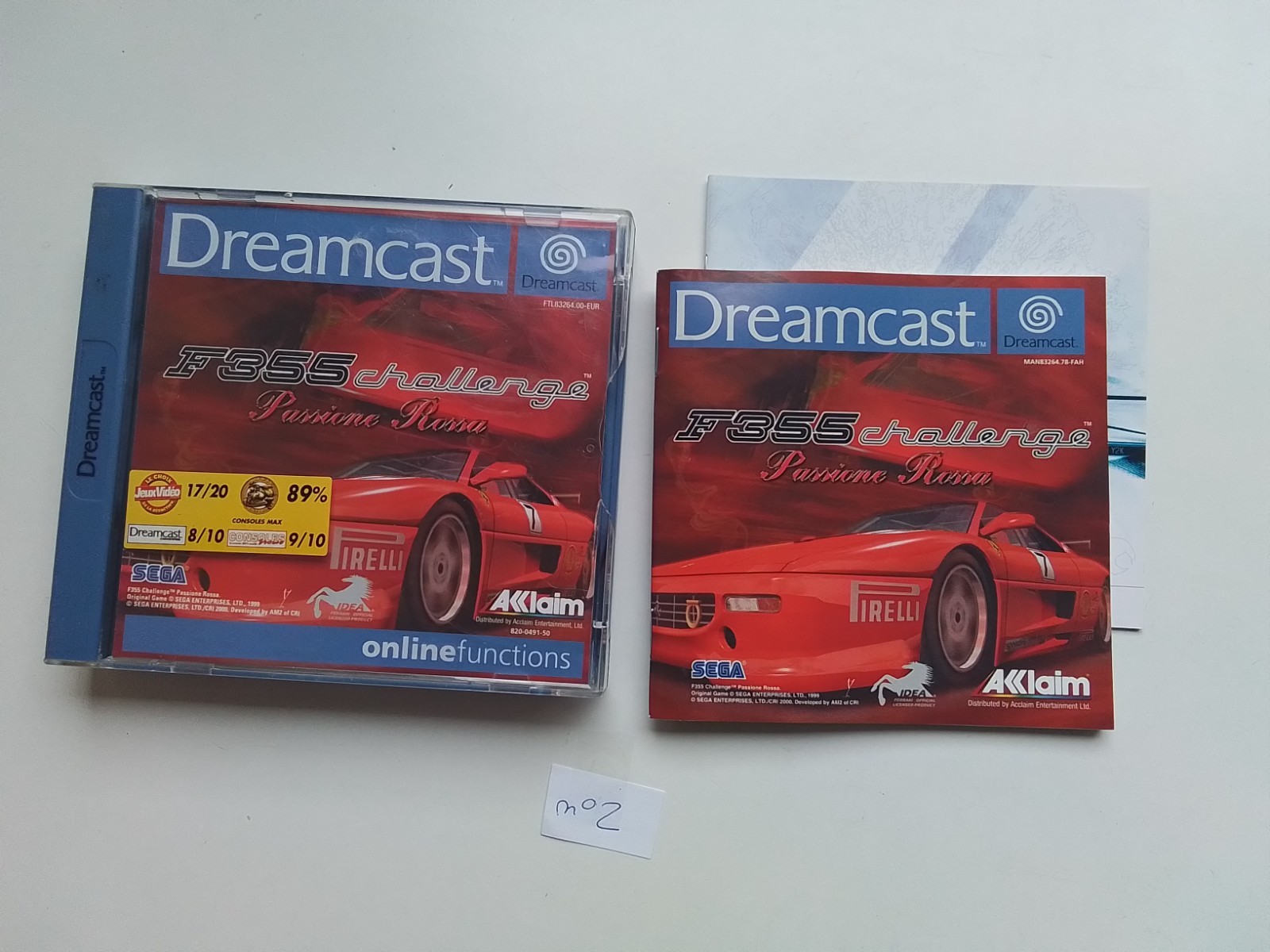 F355 Challenge Passione Rossa Complet sur SEGA Dreamcast !!!
