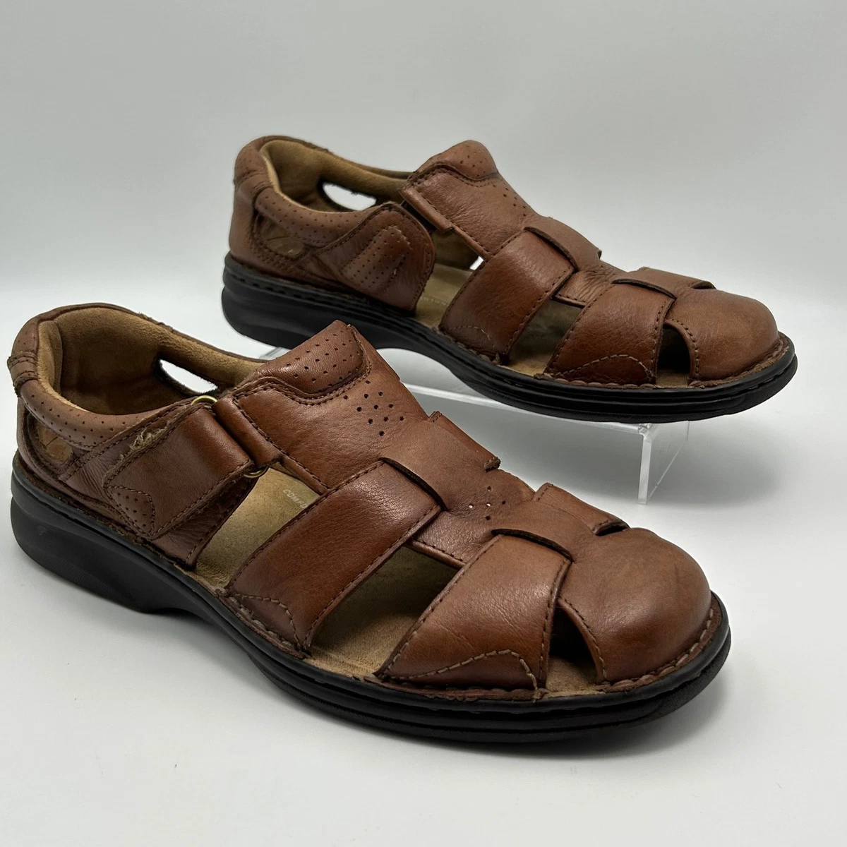 Florsheim brown leather braided fisherman sandals size 10 florsheim sandals products for sale | eBay main image 4