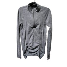 Athleta Women's 1/4 Zip Jacket Gray Lightweight Womens Small S 964083 Rn 54023