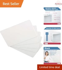 PVC Cards White 30 Mil 500 Pack ID Access Gift Membership Printer