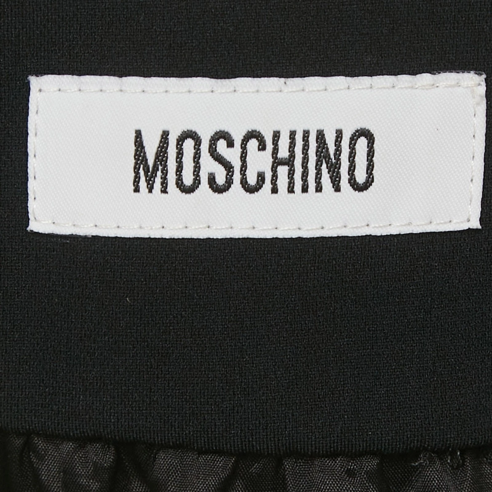 Manica Moschino nera in chiffon;es