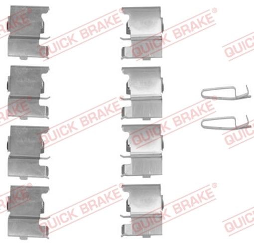 Front QUICK BRAKE 109-1775 Accessory Kit, disc brake pad for MAZDA,MITSUBISHI - Image 14
