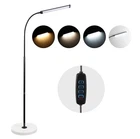 LED reading study light with 4 color dimming adjusting angle floor standing lamp
