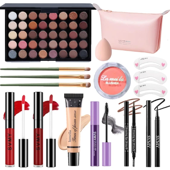 Kit de Maquillaje para Mujer Kit Completo de Maquillaje Multiusos Set de Regalo