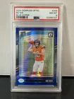 2024 PANINI DONRUSS OPTIC #209 BO NIX BLUE HYPER RATED ROOKIE RC PSA 8