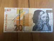20 Tolar Slowenien 1992 - Janez Vajkard Valvasor - Erste Serie - Banknote