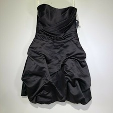 Davids Bridal Bridesmaid/Prom Dress Size 2 NWT Strapless Short Black 