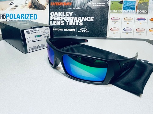 Oakley Gascan Matte Black w/ POLARIZED Galaxy Jade lenses - Brand New SKU# 9014 - Picture 6 of 20