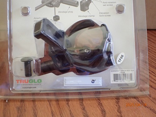 TRUGLO DOWN-DRAFT ARROW REST RIGHT OR LEFT HAND BOW ARROW REST NEW SEALED - Picture 4 of 14