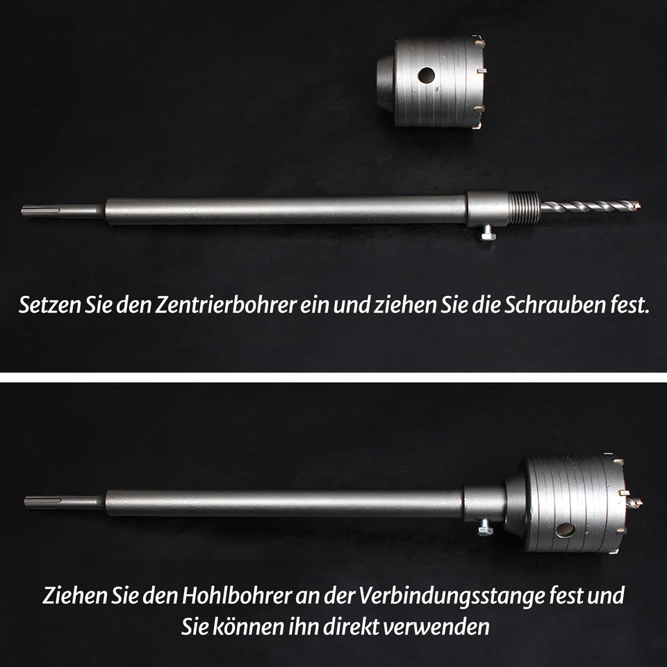 Beton Lochsäge Bohrkrone 30mm-160mm Hartmetallspitze für Beton Ziegel Stein Wand - Bild 4 von 4