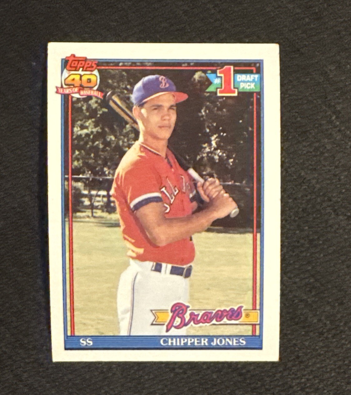 1991 Topps #333 Chipper Jones Atlanta Braves Rookie NM