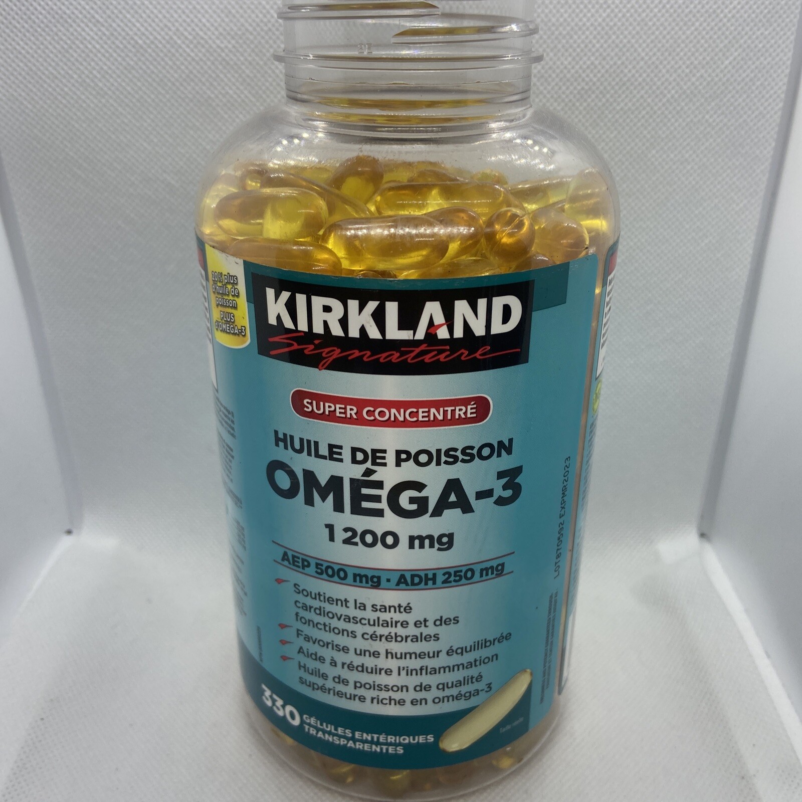 Kirkland Signature Omega-3 Fish Oil 1200mg 330 Softgels for sale online |  eBay