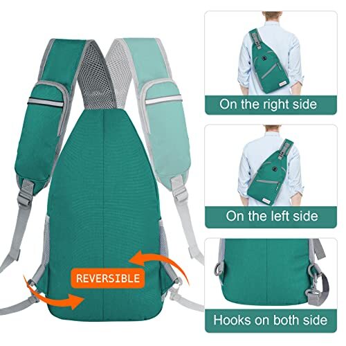 Sling Bag for Women MenCrossbody Sling Backpack Mini Small Army