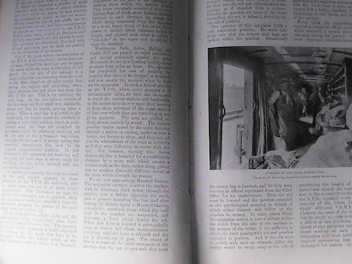 Travelling Post Office TPO Night Mail Train Carriage Rare Victorian 1899 Article - Bild 3 von 6