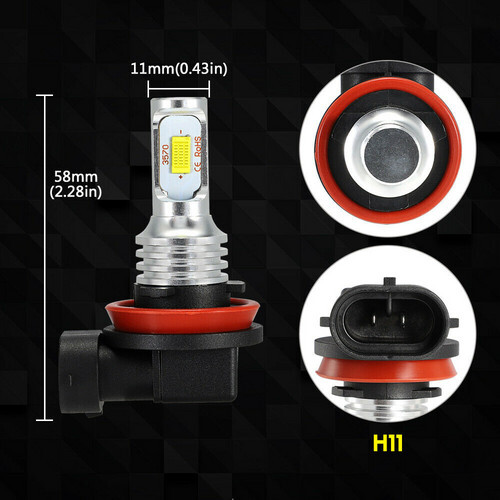 LED H7 H9 Headlight White Bulbs Light for Suzuki GSXR600 750 2006-2007 2011-2019 - Picture 10 of 16