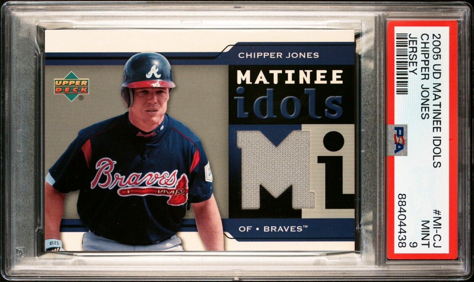 🪓HOF📈 Chipper Jones Game-Worn Used Jersey 2005 Upper Deck Matinee Idols #MI-CJ view 6