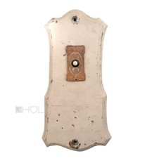 Stile Liberty Casa Campanello Antico Vecchio IN Ottone Su Eichenschild