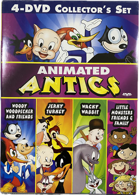 Cartoon Animated Antics 4 DVD Collector's Set **Brand New**