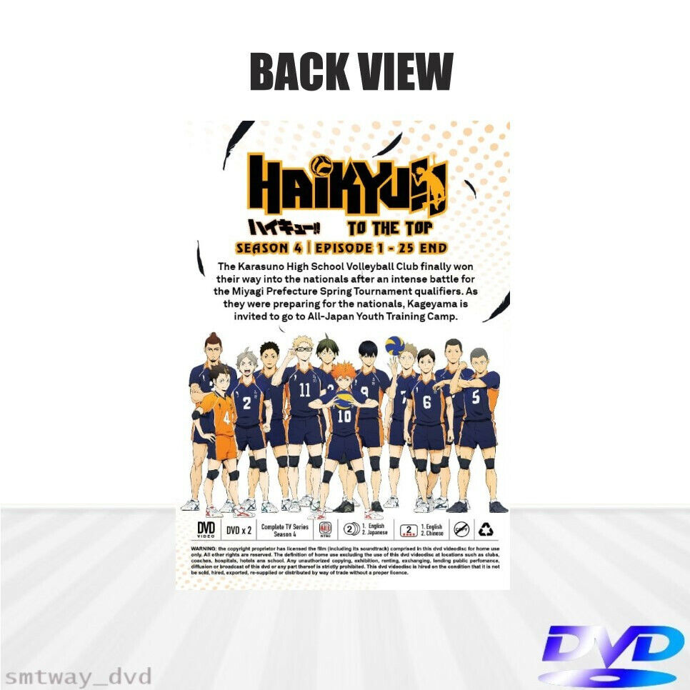 DVD Anime Haikyuu!! Season 4: To The Top (1-25 End) English Dubbed, All  Region