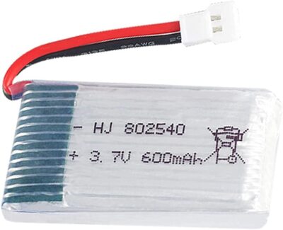 3.7V 600mAh 25C LiPo Battery for Syma X5C, X5 | Compatible with CX-30W, M68, ...
