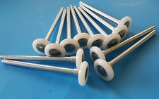 New Garage Door Rollers - LONG 7" STEM Premium Nylon for windload doors 12 QTY