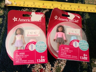 Lot of 2 NEW NIP American Girl Megabloks small figures 13 pc set lot dolls cute